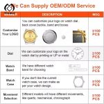 Low MOQ 10pcs Custom LOGO Waterproof Stainless Steel  Men Quartz  Wrist Watch - Image 5