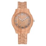Popular Male and Female Lovers Fashion Quartz Watch Wood Grain Retro Simple No logo
