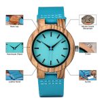 Oem Dropshipping Newest Design Wholesale Wooden Watches Custom LOGO Fashion Leather Wrist Watch - Image 5